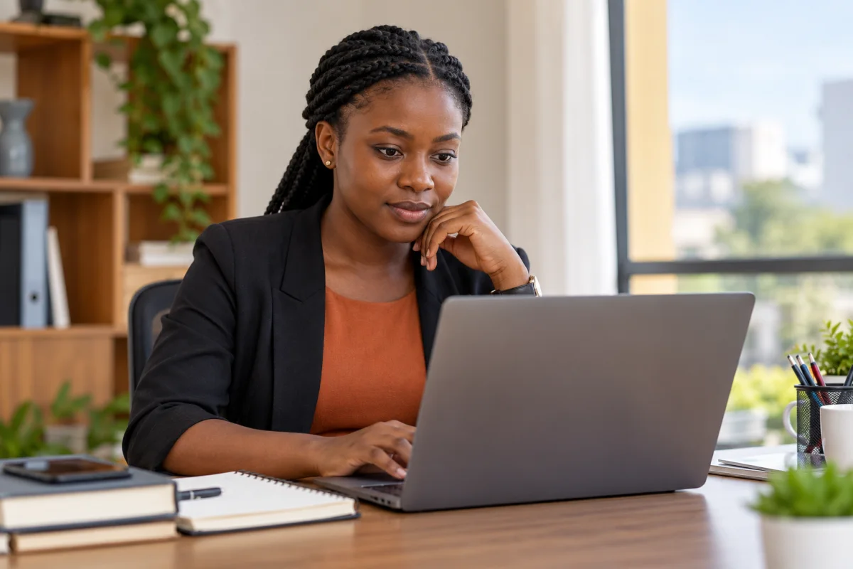An applicant reviewing an official Ghana public service vacancy notice